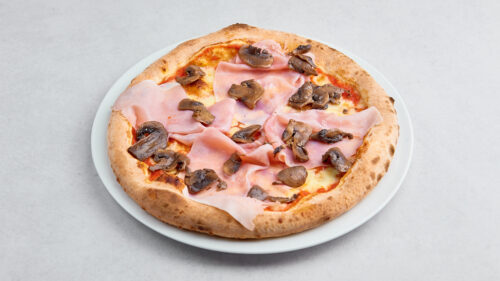 Pizza prosciutto e funghi -PORTOBELLO